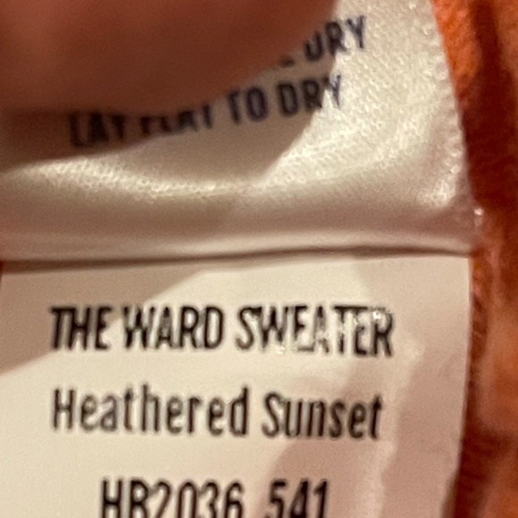 Holderness & Bourne Men's XXL The Ward Sweater Orange MSRP $185 - Picture 6 of 7